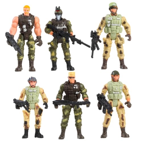 VICASKY 18 Teiliges Spielzeugsoldaten Figuren aus Kunststoff mit Beweglichen Realistische Militärsoldaten Modelle für Sicher und Detailreich Geeignet für Jungen und Mädchen VICASKY 18 Teiliges Spielzeugsoldaten Figuren aus Kunststoff mit Beweglichen Realistische Militärsoldaten Modelle für Sicher und Detailreich Geeignet für Jungen und Mädchen von VICASKY