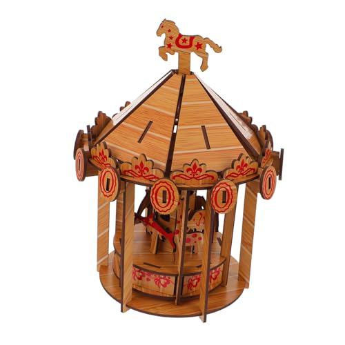 VICASKY 1Pc Karussell Modell Puzzle Mechanische DIY Pädagogisches Holz VICASKY 1Pc Karussell Modell Puzzle Mechanische DIY Pädagogisches Holz von VICASKY