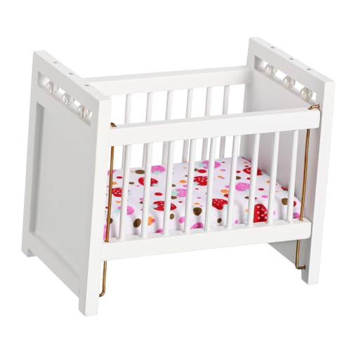VICASKY Miniatur Mini Ornament 1pc Weiß Miniatur Spielzeug Krippe Mini Möbel Für Puppenhaus VICASKY Miniatur Mini Ornament 1pc Weiß Miniatur Spielzeug Krippe Mini Möbel Für Puppenhaus von VICASKY