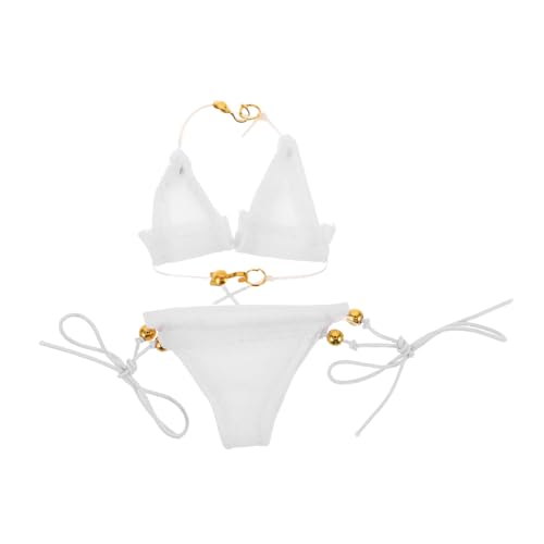 VICASKY 1Satz Badeanzug für Miniaturpuppen Auswechselbarer Bikini für Stilvolles Kostümspiel Dekoratives Puppensommerkostüm Kreatives Puppenzubehör für Sommerlooks von VICASKY
