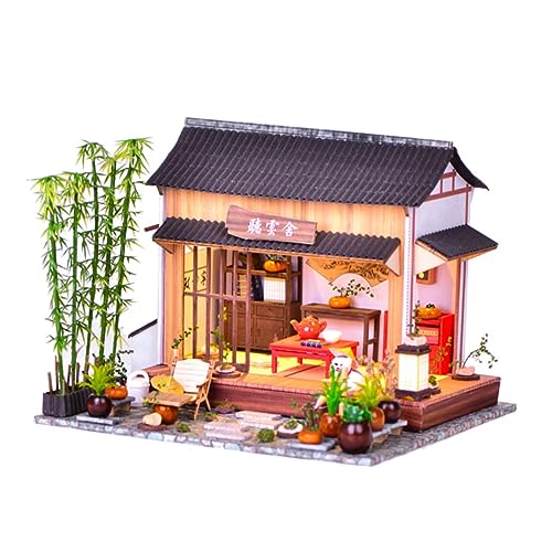 VICASKY 1Satz DIY Chinesisches Gartenmodell Handgefertigtes Miniaturhaus im Klassischen Stil für Dekoration und Kompatible Teile Einfach zu Montieren aus Hochwertigen VICASKY 1Satz DIY Chinesisches Gartenmodell Handgefertigtes Miniaturhaus im Klassischen Stil für Dekoration und Kompatible Teile Einfach zu Montieren aus Hochwertigen von VICASKY