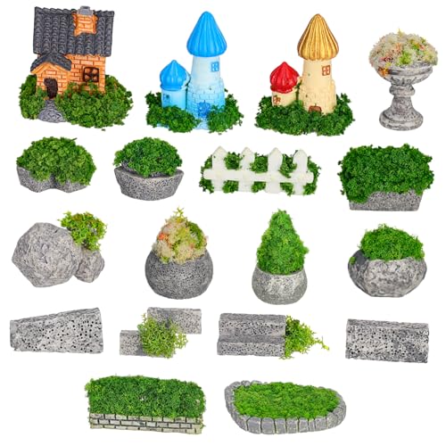VICASKY 1Satz Gartenzubehör aus Resin Mikro Landschaftsornamente Kreative Puppenhaus Dekoration für Miniaturgärten und Schreibtische VICASKY 1Satz Gartenzubehör aus Resin Mikro Landschaftsornamente Kreative Puppenhaus Dekoration für Miniaturgärten und Schreibtische von VICASKY