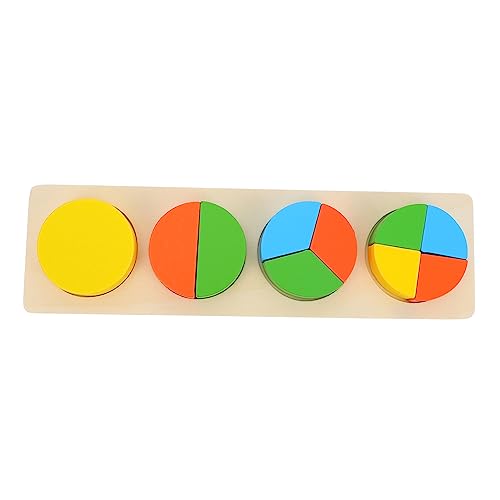 VICASKY 1Satz Geometrisches Holzspielzeug Für Lernspielzeug Zur Formenerkennung Und Motorikentwicklung Pädagogisches Puzzlespiel Mit Natürlichen Materialien Für Kreatives von VICASKY