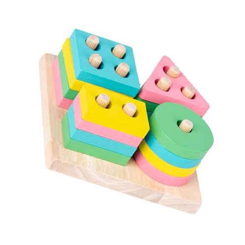 VICASKY 1Satz Holzbausteine Für Geometrisches Stapelspielzeug Für Frühes Lernen Pädagogisches Kreativität Und Motorischen Fähigkeiten Zufällige Farben VICASKY 1Satz Holzbausteine Für Geometrisches Stapelspielzeug Für Frühes Lernen Pädagogisches Kreativität Und Motorischen Fähigkeiten Zufällige Farben von VICASKY