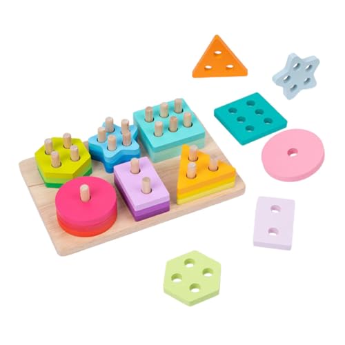 VICASKY 1Satz Holzsortierblöcke Für Geometrische Stapelspielzeug Für Kleinkinder Frühes Lernspielzeug Sortierfähigkeiten Teiliges Bunten VICASKY 1Satz Holzsortierblöcke Für Geometrische Stapelspielzeug Für Kleinkinder Frühes Lernspielzeug Sortierfähigkeiten Teiliges Bunten von VICASKY