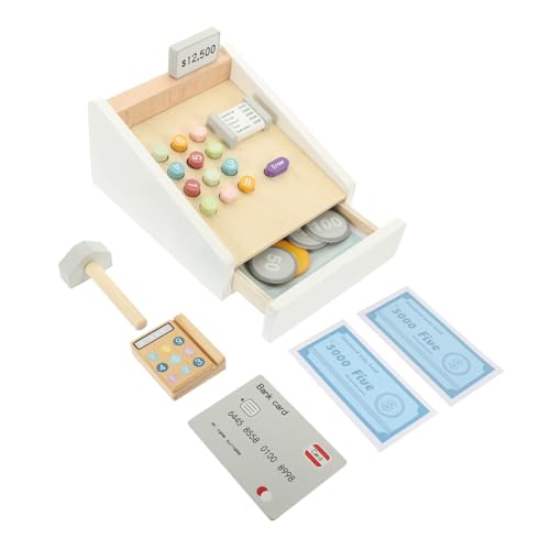 VICASKY 1Satz Holzspielzeug Registrierkasse für Pädagogisches Kassenmodell mit Realistischem Design für Rollenspiele und Kreative Lernaktivitäten VICASKY 1Satz Holzspielzeug Registrierkasse für Pädagogisches Kassenmodell mit Realistischem Design für Rollenspiele und Kreative Lernaktivitäten von VICASKY