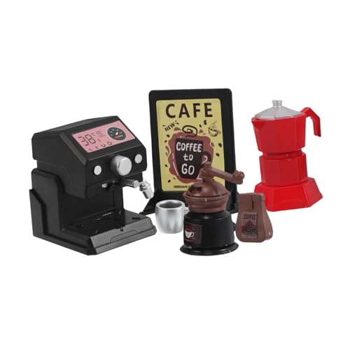 VICASKY 1Satz Kaffeehaus Modell Puppenhaus Realistische Mini Szene aus Perfektes Fotorequisit für Sammler und Kreative Präsentationen von VICASKY