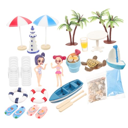 VICASKY 1Satz Miniaturhaus Stranddeko Strandaccessoires für Puppenhäuser Mini Beach Style Ornament Sommer Mikrolandschaft Dekoration für Kreative DIY Projekte VICASKY 1Satz Miniaturhaus Stranddeko Strandaccessoires für Puppenhäuser Mini Beach Style Ornament Sommer Mikrolandschaft Dekoration für Kreative DIY Projekte von VICASKY