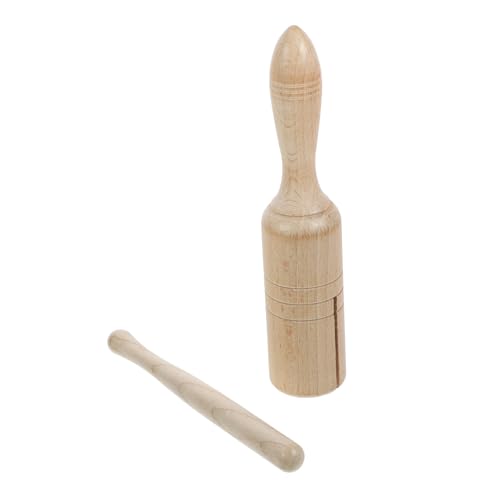 VICASKY 1Satz Musikspielzeug für Kleinkinder Pädagogisches Schlaginstrument aus Holz Guiro und Stab Fördert Kreativität und Musikalische Fähigkeiten für Kleine Hände von VICASKY