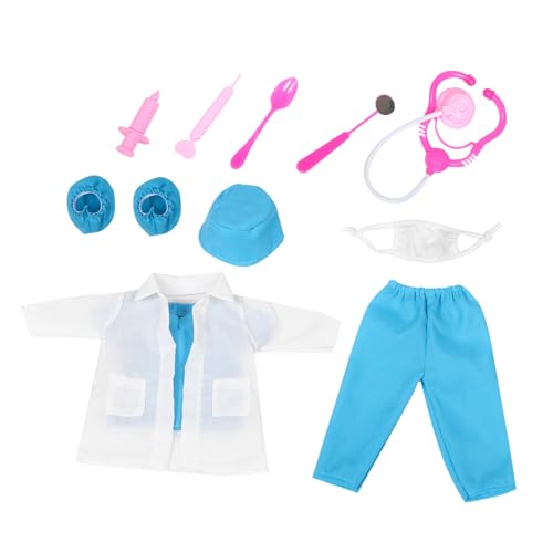 VICASKY 1Satz Puppenkleidung für Puppen und Krankenschwester Outfit mit Zubehör für Kreatives Rollenspiel für Vorstellungskraft von VICASKY