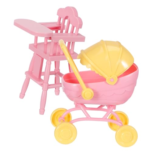 VICASKY 1Satz Puppenwagen mit Hochstuhl für Babypuppen Leicht Tragbar aus Sicherem Material für Rollenspiele und Unterwegs Fördert Motorik und Fantasie VICASKY 1Satz Puppenwagen mit Hochstuhl für Babypuppen Leicht Tragbar aus Sicherem Material für Rollenspiele und Unterwegs Fördert Motorik und Fantasie von VICASKY
