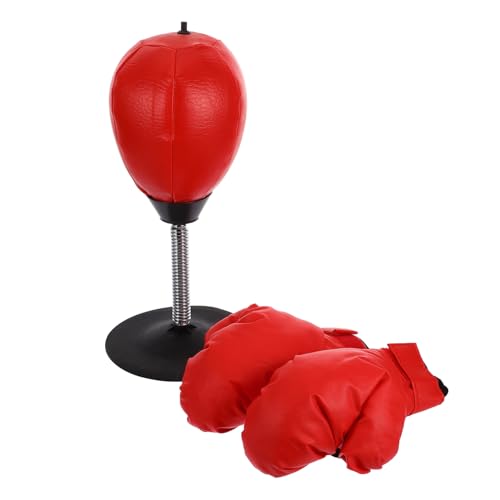 VICASKY 1Satz Reaktionskraft Trainingsball Tisch Boxball Mit Handschuhen Aufblasbarer Boxball Für Erwachsene Für Fitness Und Boxtraining von VICASKY