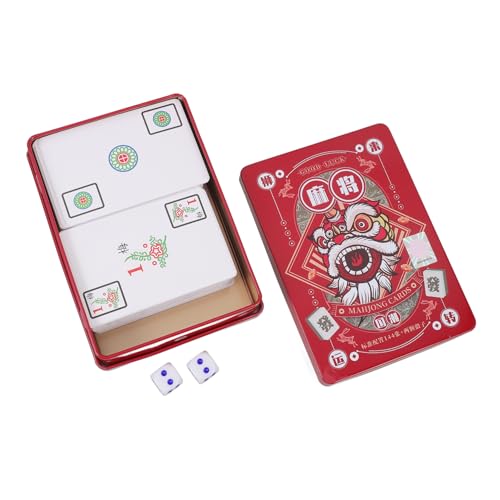 VICASKY 1Satz Reise Mahjong Karten aus Tragbare Mahjong Spielkarten im Chinesischen Stil für Unterhaltungen und Partys Leicht und Handlich für Unterwegs VICASKY 1Satz Reise Mahjong Karten aus Tragbare Mahjong Spielkarten im Chinesischen Stil für Unterhaltungen und Partys Leicht und Handlich für Unterwegs von VICASKY