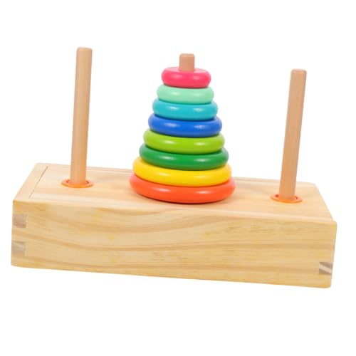 VICASKY Stapelspielzeug Für Junge Mädchen Bunte Ringe Zum Stapeln Mit Schichten Fördert Kreativität Und Farberkennung Lernspielzeug Für Kleinkinder Reise Spielzeug Für Drinnen von VICASKY