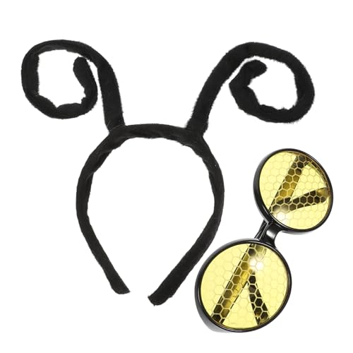 VICASKY 1Satz Stirnband und Insektenbrille für Halloween Cosplay Lustiges Kostümzubehör für Kindergeburtstag Party Karneval für Kreative Auftritte von VICASKY