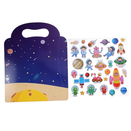 VICASKY 1Satz Wiederverwendbares Aufkleberbuch für Cartoon Motiven für Kreative Aktivitäten zu Hause oder Unterwegs Praktischem Tragegriff Ablösbare Sticker VICASKY 1Satz Wiederverwendbares Aufkleberbuch für Cartoon Motiven für Kreative Aktivitäten zu Hause oder Unterwegs Praktischem Tragegriff Ablösbare Sticker von VICASKY