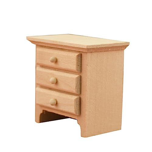 VICASKY 1Stk 112 Puppenhaus-Nachttisch-Ornament holzspielzeug für holzmöbel kucheltier puppenstubenmöbel Miniaturmöbel Mini-Hausschrank Möbelmodell hölzern Beige VICASKY 1Stk 112 Puppenhaus-Nachttisch-Ornament holzspielzeug für holzmöbel kucheltier puppenstubenmöbel Miniaturmöbel Mini-Hausschrank Möbelmodell hölzern Beige von VICASKY