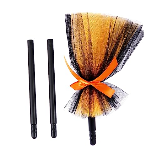 VICASKY 1Stk Halloween Hexenbesen Hexen Besenstiel -Hexenbesen Dekoration Superheld Spiel Halloween Costume Halloween Kleidung Halloween-Besen-Stütze Halloween-Party-Besen Tuch Orange VICASKY 1Stk Halloween Hexenbesen Hexen Besenstiel -Hexenbesen Dekoration Superheld Spiel Halloween Costume Halloween Kleidung Halloween-Besen-Stütze Halloween-Party-Besen Tuch Orange von VICASKY