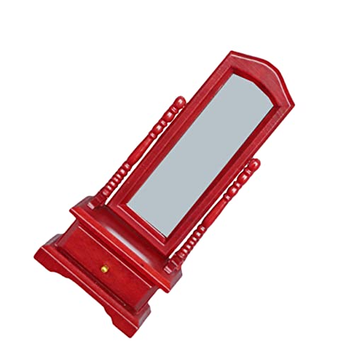 VICASKY 1Stk Massivholz-Spiegelmodell Mini-Möbeldekor Mini-Hausschreibtisch holzspielzeug für Toys Holzdeko selber Machen Mini-Schminkspiegel-Modell Birke rot VICASKY 1Stk Massivholz-Spiegelmodell Mini-Möbeldekor Mini-Hausschreibtisch holzspielzeug für Toys Holzdeko selber Machen Mini-Schminkspiegel-Modell Birke rot von VICASKY