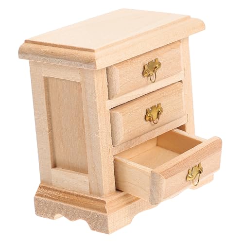 VICASKY Miniatur-nachttischmodell Aus Holz Für Jungen Und Mädchen Puppenhaus- Foto-Requisiten von VICASKY