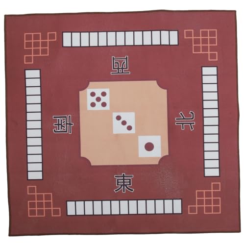 VICASKY 1Stk Pokermatte Mahjong Tischdecke Mahjong Mathe Desktop-Matte Pokertisch Schachbrett Spielmatte Tischsets Tischtuch Mahjong-Matte Quadrat Domino Zubehör Gamepad rutschfeste Matte von VICASKY