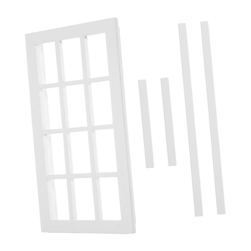 VICASKY 1 Stück Winziges Puppenspielhaus Miniatur-fenstermodell Für Jungen Und Mädchen Weißes 12-Raster-Fenster Realistisches Möbelmodell Für Mini-hausdekorationen VICASKY 1 Stück Winziges Puppenspielhaus Miniatur-fenstermodell Für Jungen Und Mädchen Weißes 12-Raster-Fenster Realistisches Möbelmodell Für Mini-hausdekorationen von VICASKY