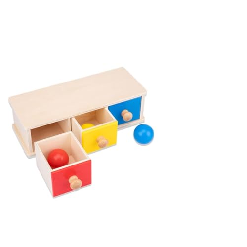 VICASKY 0-3 Jahre Altes Babyspielzeug Runde Schublade 3 Schubladen Interaktives Eltern- -lernspielzeug von VICASKY