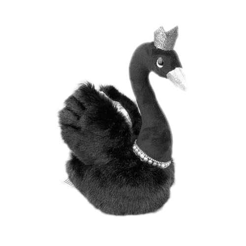 VICASKY 23 cm Schwarz Spielzeug Schwan Spielzeug Für Jungen Und Mädchen Plüsch Puppe Schwan Wohnkultur Zufällige Farbe von VICASKY