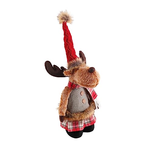 VICASKY Weihnachts-elch-Ornament Teleskopbeine Plüsch-elch-Puppe Für Baumdekoration Einzigartige Dehnbare Elch-Figur von VICASKY
