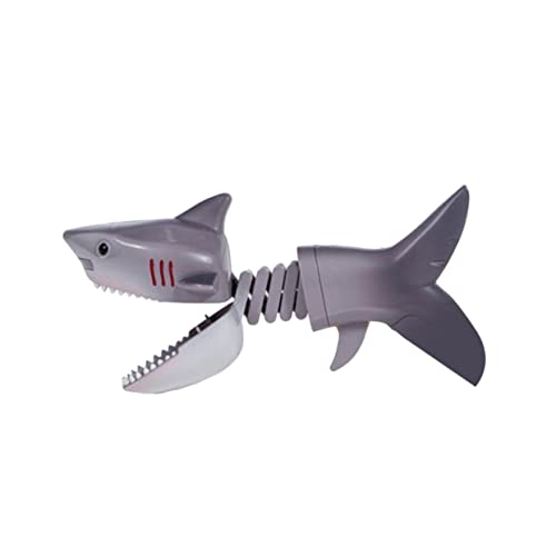 VICASKY 1Stück Dinosaurier Streichspielzeug mit Teleskoparm Kreativer Clip für Lustige Tiertricks für Partys Grauer Stil von VICASKY