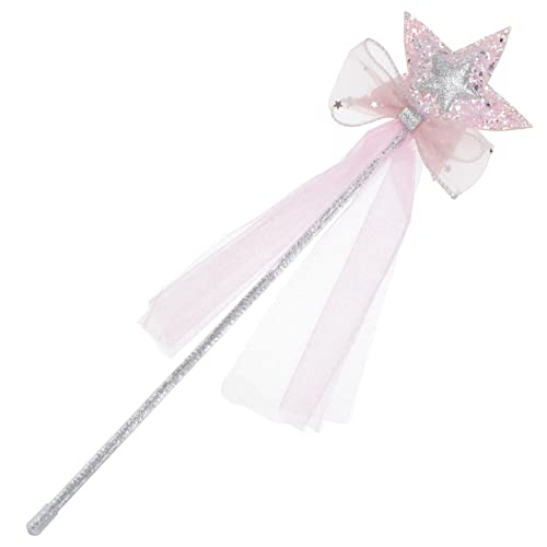 VICASKY 1Stück Kinderparty Zauberstab mit Stern Tassel Rosa für Feiern Kostüme Halloween und Mehr für Mädchen und Prinzessinnen von VICASKY