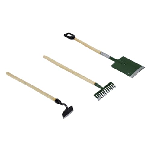 VICASKY 1satz Miniatur Gartengeräte Für Teiliges Zubehör Mit Rake Schaufel Und Heugabel Mini Farm Werkzeuge Für Kreative Spielwelten Und Dekoration von VICASKY