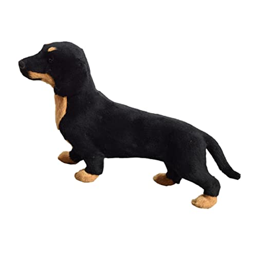 VICASKY 1stk Dackel-Modell Hundefiguren Tierische Wandtattoos Dackel-welpen-Statue Pädagogisches Hundespielzeug Ornamente Hund Miniaturfiguren Kinderspielzeug Inneres Polyethylen von VICASKY