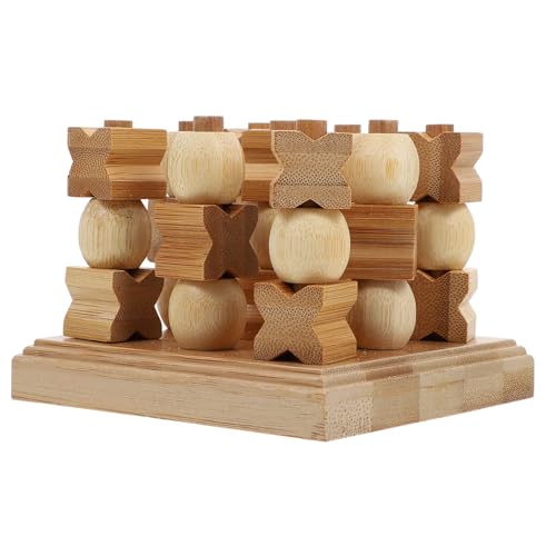 VICASKY 1stk Dreidimensionales Toe Anzüge Für Kinder Pädagogisches Schachspielzeug Schach Spielzeug Spiel Aus Holz Sudoku-Schach Für Kinder Tiys Spielzeugset Bambus Stapeln 3D von VICASKY