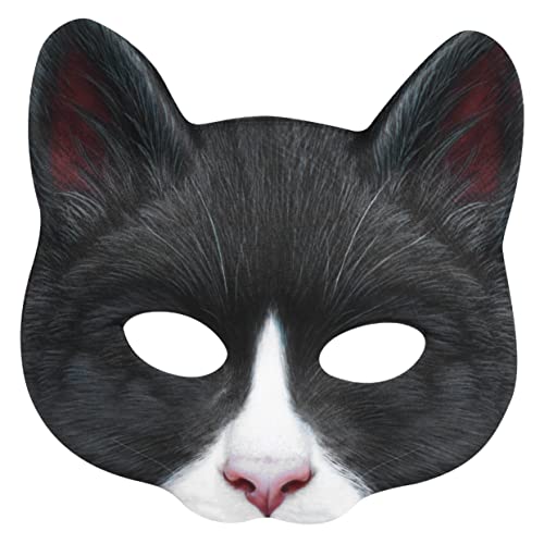 VICASKY 1stk Halloween-kuh-katzen-maske Halloween-aufkleber Punk-maske Digitale Maske Halloween-requisiten Maske Maske Maske Maskenkleidung Maske Maskenstift Make-up-maske Stoff Black VICASKY 1stk Halloween-kuh-katzen-maske Halloween-aufkleber Punk-maske Digitale Maske Halloween-requisiten Maske Maske Maske Maskenkleidung Maske Maskenstift Make-up-maske Stoff Black von VICASKY