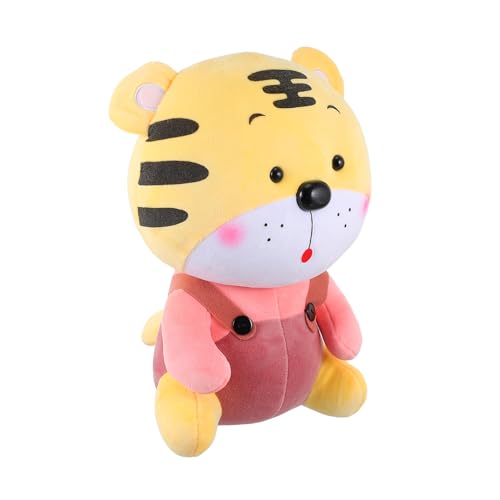 VICASKY 1stk Kleine Tigerpuppe Autospielzeug Plüsch Kuscheltiere Für Mädchen Mädchenpuppen Tiere Für Tiger-Maskottchen-Puppe Maskottchen Tiger Puppe Pp Baumwolle Rosa von VICASKY