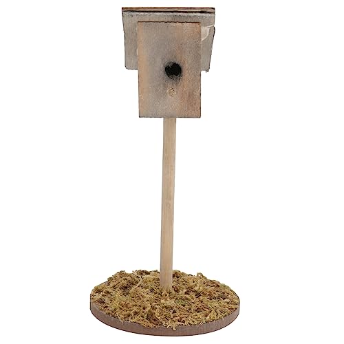 VICASKY Mini-Ornament Spielzeug Vogelhäuser Für Outdoor Mini Garten Szene Decor Realistische Vogel Nisthaus von VICASKY