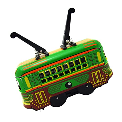 VICASKY Vintage Aufzieh-straßenbahnspielzeug Aus Eisen – Mini-straßenbahnspielzeug – Sicher Für Kinder – Fördert Kreativität Und Motorik VICASKY Vintage Aufzieh-straßenbahnspielzeug Aus Eisen – Mini-straßenbahnspielzeug – Sicher Für Kinder – Fördert Kreativität Und Motorik von VICASKY