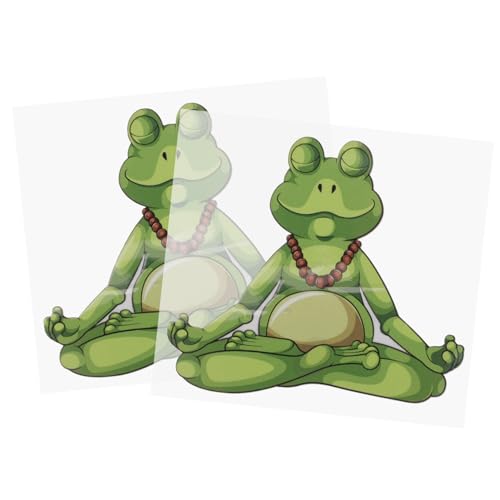 VICASKY 2 Blätter Frosch Aufkleber Selbstklebend Lustige Scrapbooking Sticker für Journaling DIY Geschenkverzierung Tagebuch Dekoration von VICASKY
