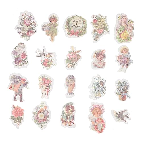 VICASKY 2 Boxen Material dekorative Aufkleber Scrapbooking Sticker Scrapbook Stickers bastelzubehör Handwerk Notizbuch Dekoration bastelzeug Album-Aufkleber Papieraufkleber alte Aufkleber von VICASKY