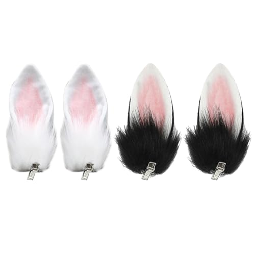 VICASKY 2 Paar Häschen Haarnadel Hasenohren für Hunde Kaninchen Krokodilclips halloween haarschmuck haarklammer Cosplay-Kostüm-Requisiten Kopfbedeckung mit Hasenohren Plüsch VICASKY 2 Paar Häschen Haarnadel Hasenohren für Hunde Kaninchen Krokodilclips halloween haarschmuck haarklammer Cosplay-Kostüm-Requisiten Kopfbedeckung mit Hasenohren Plüsch von VICASKY