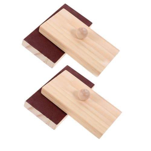 VICASKY 2 Paare Holz Sandblock Rhythmusinstrumente für Montessori Percussion mit Holzklangbrett Musikalische Früherziehung und Gruppenaktivitäten VICASKY 2 Paare Holz Sandblock Rhythmusinstrumente für Montessori Percussion mit Holzklangbrett Musikalische Früherziehung und Gruppenaktivitäten von VICASKY