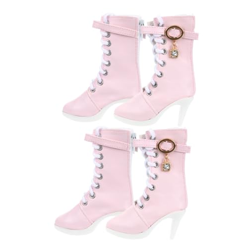 VICASKY 2 Paare Miniatur Puppenstiefel Hochhackige Schuhe Mini Boots für Puppen Elegante Design Zubehör für Puppenkleidung und Rollenspiele VICASKY 2 Paare Miniatur Puppenstiefel Hochhackige Schuhe Mini Boots für Puppen Elegante Design Zubehör für Puppenkleidung und Rollenspiele von VICASKY