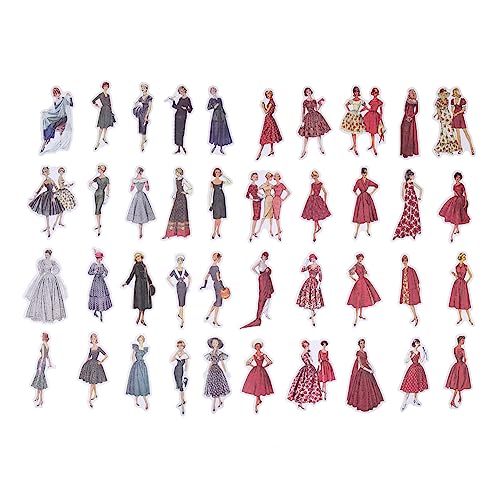VICASKY 2 Packungen Taschenaufkleber Aufkleber Für Mädchen Großpackung Aufkleber Nagelaufkleber Kinderaufkleber Scrapbooking Laptopaufkleber Retro Aufkleber Für Erwachsene von VICASKY
