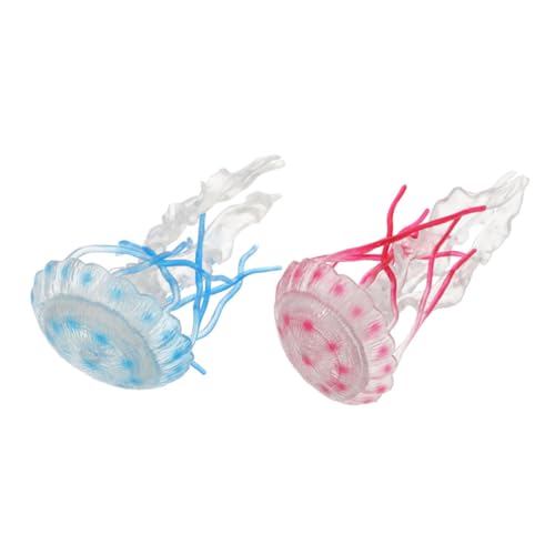 VICASKY 2 Quallenfiguren: Kompaktes Meerestier Für Die Dekoration Von Aquarien, Künstliche Meerestiermodelle, Heimdekoration Mit Ozeanmotiven, Lernspielzeug Für Kinder VICASKY 2 Quallenfiguren: Kompaktes Meerestier Für Die Dekoration Von Aquarien, Künstliche Meerestiermodelle, Heimdekoration Mit Ozeanmotiven, Lernspielzeug Für Kinder von VICASKY