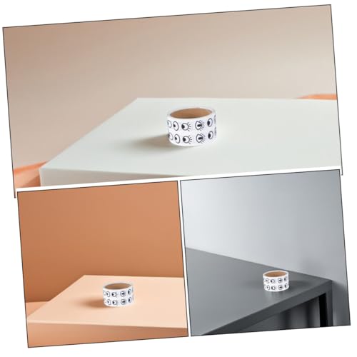 VICASKY 2 Rollen Selbstklebende Große Cartoon augenaufkleber Wackelnde Schwarze und Weiße DIY Bastelsticker für Scrapbook Notizbuch Vielseitig für Kreative Dekoration von VICASKY