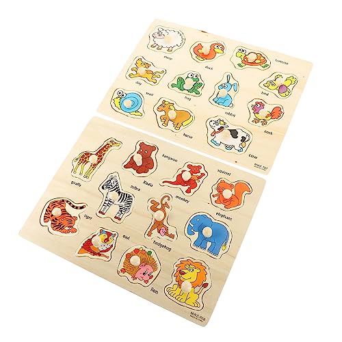 VICASKY 2 Sätze Brettpuzzle Greifen Tierische Rätsel Steckpuzzle Für Puzzle- Für Pädagogisches Kleinkindspielzeug -rätsel Lernrätsel Für Kleinkinder Holz VICASKY 2 Sätze Brettpuzzle Greifen Tierische Rätsel Steckpuzzle Für Puzzle- Für Pädagogisches Kleinkindspielzeug -rätsel Lernrätsel Für Kleinkinder Holz von VICASKY