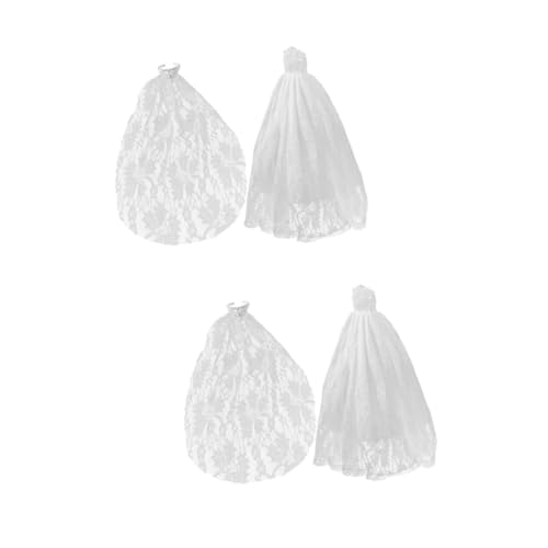 VICASKY 2 Sätze Doll Wedding Dress Set mit Schleier Miniatur Hochzeitskleid für Puppen Leicht Wiederverwendbar Europäischer Stil Puppenzubehör für Mädchen und Sammler VICASKY 2 Sätze Doll Wedding Dress Set mit Schleier Miniatur Hochzeitskleid für Puppen Leicht Wiederverwendbar Europäischer Stil Puppenzubehör für Mädchen und Sammler von VICASKY