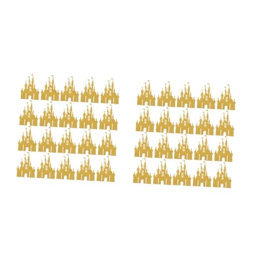 VICASKY 2 Sätze Geburtstagstorte Einfügen Kuchen Dekoration Party Dekoration Schloss-kuchenaufsatz Zum Geburtstag Prinzessin Geburtstagstorte Dekoration Papier Golden 100 Stück * 2 VICASKY 2 Sätze Geburtstagstorte Einfügen Kuchen Dekoration Party Dekoration Schloss-kuchenaufsatz Zum Geburtstag Prinzessin Geburtstagstorte Dekoration Papier Golden 100 Stück * 2 von VICASKY
