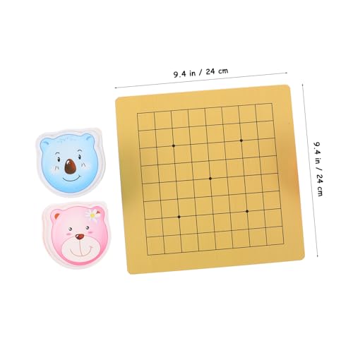 VICASKY 2 Sätze Go Spiel mit Plastiksteinen und Doppelseitigem Holzbrett Tragbares Weiqi mit Cartoon Bärenmotiv Fördert Gehirnentwicklung und Mustererkennung für Zuhause und Reise VICASKY 2 Sätze Go Spiel mit Plastiksteinen und Doppelseitigem Holzbrett Tragbares Weiqi mit Cartoon Bärenmotiv Fördert Gehirnentwicklung und Mustererkennung für Zuhause und Reise von VICASKY